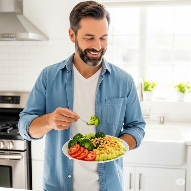 Chế độ ăn lành mạnh với nhiều chất xơ và các loại hạt giúp tăng cường ham muốn tình dục cho nam giới.