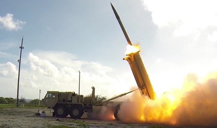 Tên lửa đánh chặn được phóng từ hệ thống THAAD. Ảnh: US Army