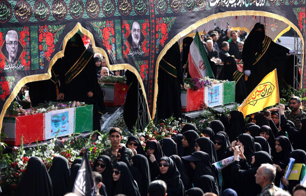 Lãnh đạo tối cao Iran dường như không xuất hiện trong tang lễ (ảnh: Reuters)