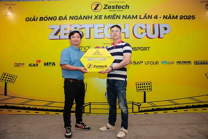 Zestech là Nhà tài trợ Kim Cương của Giải Bóng đá ngành xe miền Nam lần 4