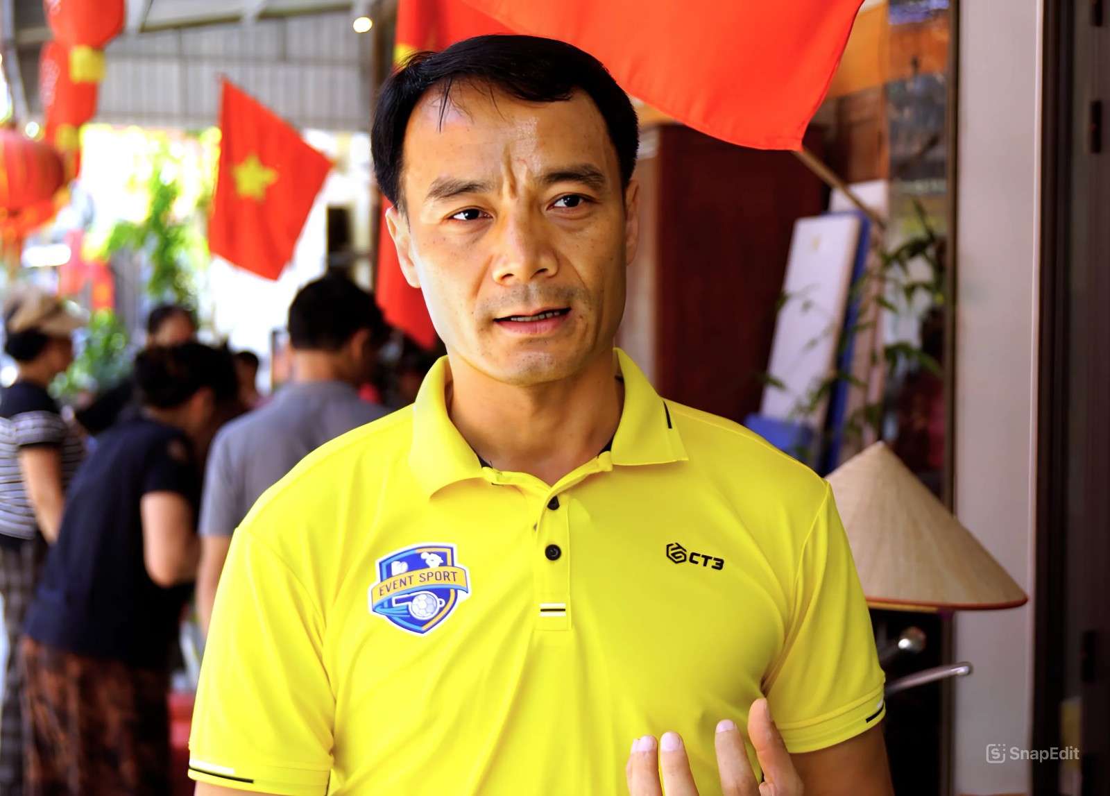 Runner Phạm Đình Quỳnh trong buổi khởi công