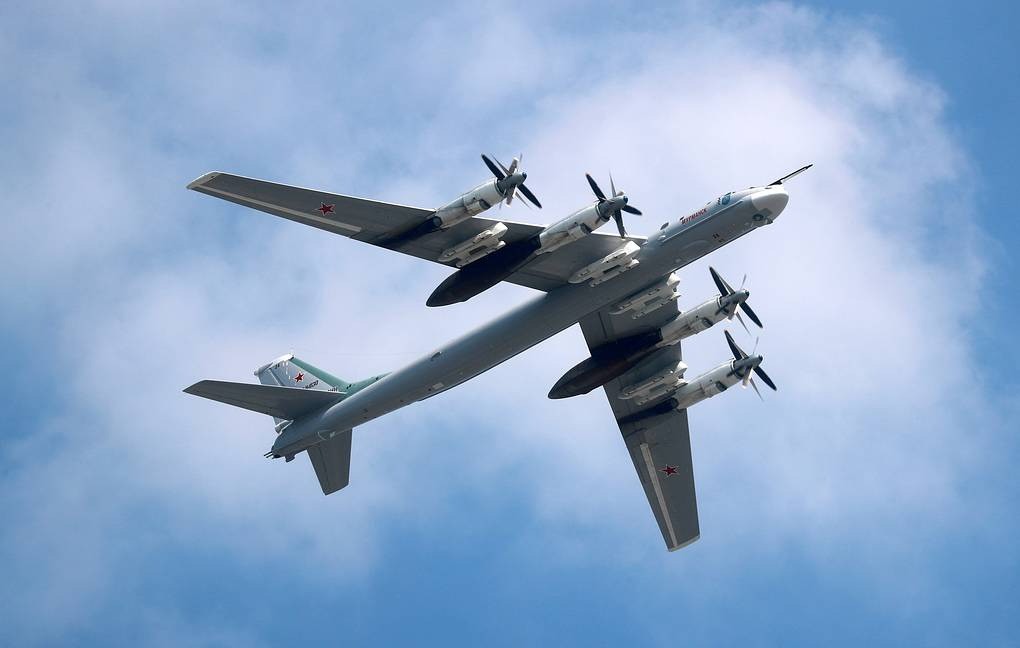 Máy bay ném bom chiến lược Tu-95MS của Nga. Ảnh: TASS